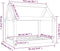 vidaXL - Hondenmand - 81x60x70 - cm - massief - grenenhout - honingbruin