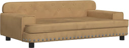 vidaXL - Hondenmand - 90x53x30 - cm - fluweel - bruin