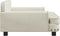 vidaXL - Hondenmand - 90x53x30 - cm - fluweel - crèmekleurig