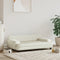 vidaXL - Hondenmand - 90x53x30 - cm - fluweel - crèmekleurig
