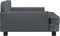 vidaXL - Hondenmand - 90x53x30 - cm - fluweel - donkergrijs