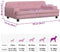 vidaXL - Hondenmand - 90x53x30 - cm - fluweel - roze