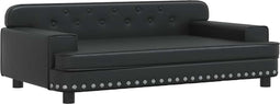 vidaXL - Hondenmand - 90x53x30 - cm - kunstleer - zwart