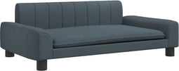 vidaXL - Hondenmand - 90x53x30 - cm - stof - donkergrijs
