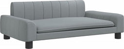vidaXL - Hondenmand - 90x53x30 - cm - stof - lichtgrijs