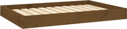 vidaXL - Hondenmand - 91,5x64x9 - cm - massief - grenenhout - honingbruin