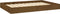 vidaXL - Hondenmand - 91,5x64x9 - cm - massief - grenenhout - honingbruin