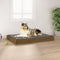 vidaXL - Hondenmand - 91,5x64x9 - cm - massief - grenenhout - honingbruin