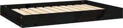 vidaXL - Hondenmand - 91,5x64x9 - cm - massief - grenenhout - zwart