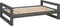 vidaXL - Hondenmand - 95,5x65,5x28 - cm - massief - grenenhout - grijs