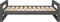 vidaXL - Hondenmand - 95,5x65,5x28 - cm - massief - grenenhout - grijs