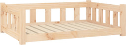 vidaXL - Hondenmand - 95,5x65,5x28 - cm - massief - grenenhout