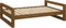 vidaXL - Hondenmand - 95,5x65,5x28 - cm - massief - grenenhout - honingbruin