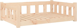 vidaXL - Hondenmand - 95,5x65,5x28 - cm - massief - grenenhout