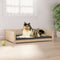 vidaXL - Hondenmand - 95,5x65,5x28 - cm - massief - grenenhout
