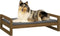 vidaXL - Hondenmand - 95,5x65,5x28 - cm - massief - grenenhout - honingbruin