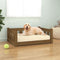vidaXL - Hondenmand - 95,5x65,5x28 - cm - massief - grenenhout