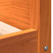 vidaXL - Hondenmand - 95,5x65,5x28 - cm - massief - grenenhout - wasbruin