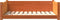 vidaXL - Hondenmand - 95,5x65,5x28 - cm - massief - grenenhout - wasbruin