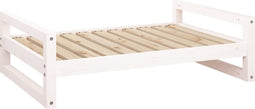 vidaXL - Hondenmand - 95,5x65,5x28 - cm - massief - grenenhout - wit