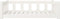 vidaXL - Hondenmand - 95,5x65,5x28 - cm - massief - grenenhout - wit