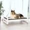vidaXL - Hondenmand - 95,5x65,5x28 - cm - massief - grenenhout - wit