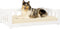vidaXL - Hondenmand - 95,5x65,5x28 - cm - massief - grenenhout - wit