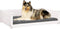 vidaXL - Hondenmand - 95,5x65,5x28 - cm - massief - grenenhout - wit