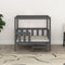 vidaXL - Hondenmand - 95,5x73,5x90 - cm - massief - grenenhout - grijs