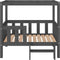 vidaXL - Hondenmand - 95,5x73,5x90 - cm - massief - grenenhout - grijs