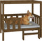 vidaXL - Hondenmand - 95,5x73,5x90 - cm - massief - grenenhout - honingbruin