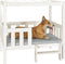 vidaXL - Hondenmand - 95,5x73,5x90 - cm - massief - grenenhout - wit