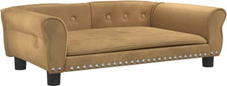 vidaXL - Hondenmand - 95x55x30 - cm - fluweel - bruin