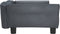 vidaXL - Hondenmand - 95x55x30 - cm - fluweel - donkergrijs