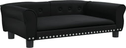 vidaXL - Hondenmand - 95x55x30 - cm - kunstleer - zwart