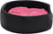 vidaXL - Hondenmand - 99x89x21 - cm - pluche - en - kunstleer - zwart - en - roze