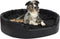 vidaXL - Hondenmand - 99x89x21 - cm - pluche - en - kunstleer - zwart