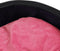 vidaXL - Hondenmand - 99x89x21 - cm - pluche - en - kunstleer - zwart - en - roze