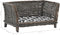 vidaXL - Hondenmand - met - kussen - 50x33x30 - cm - natuurlijk - wilgen - grijs