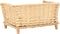 vidaXL - Hondenmand - met - kussen - 90x54x35 - cm - natuurlijk - wilgen - grijs
