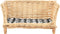 vidaXL - Hondenmand - met - kussen - 90x54x35 - cm - natuurlijk - wilgen - grijs