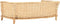 vidaXL - Hondenmand - met - kussen - 90x54x35 - cm - natuurlijk - wilgen