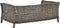vidaXL - Hondenmand - met - kussen - 90x54x35 - cm - natuurlijk - wilgen - grijs