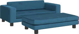 vidaXL - Hondenmand - met - verlengstuk - 100x50x30 - cm - fluweel - blauw