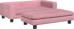 vidaXL - Hondenmand - met - verlengstuk - 100x50x30 - cm - fluweel - roze