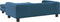 vidaXL - Hondenmand - met - verlengstuk - 100x50x30 - cm - fluweel - blauw