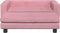 vidaXL - Hondenmand - met - verlengstuk - 100x50x30 - cm - fluweel - roze