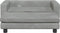 vidaXL - Hondenmand - met - verlengstuk - 100x50x30 - cm - fluweel - lichtgrijs