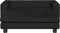 vidaXL - Hondenmand - met - verlengstuk - 100x50x30 - cm - fluweel - zwart