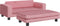 vidaXL - Hondenmand - met - verlengstuk - 100x50x30 - cm - fluweel - roze